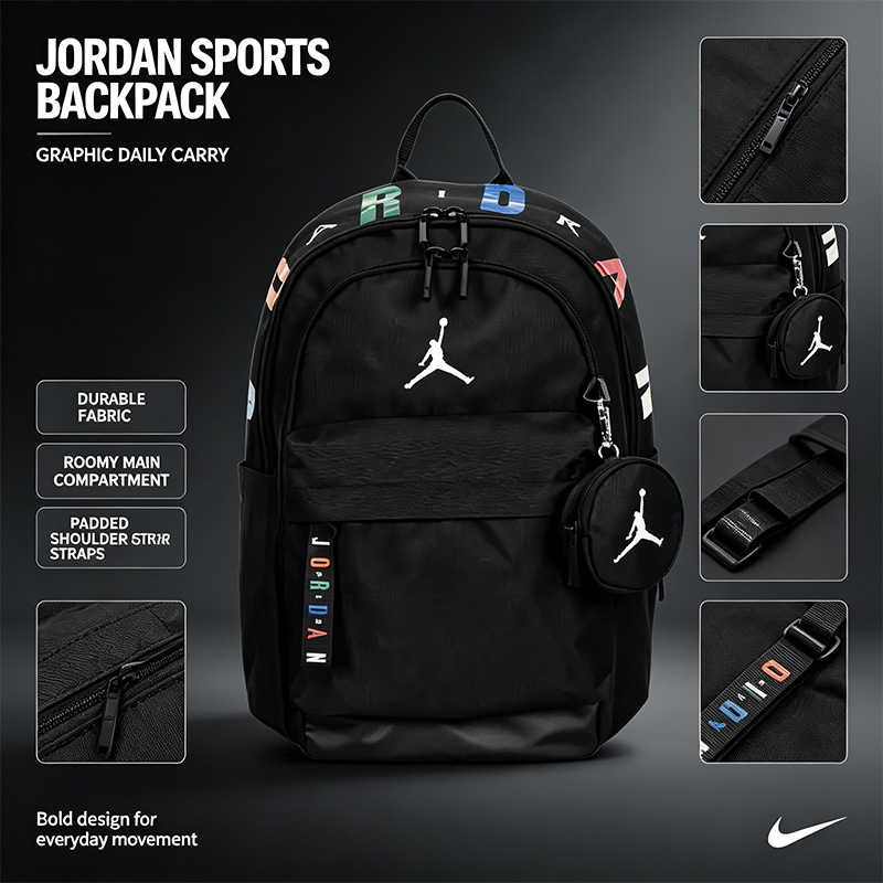 Women Bags Jordan - Nike Official Genuine Jordan Sports Backpack