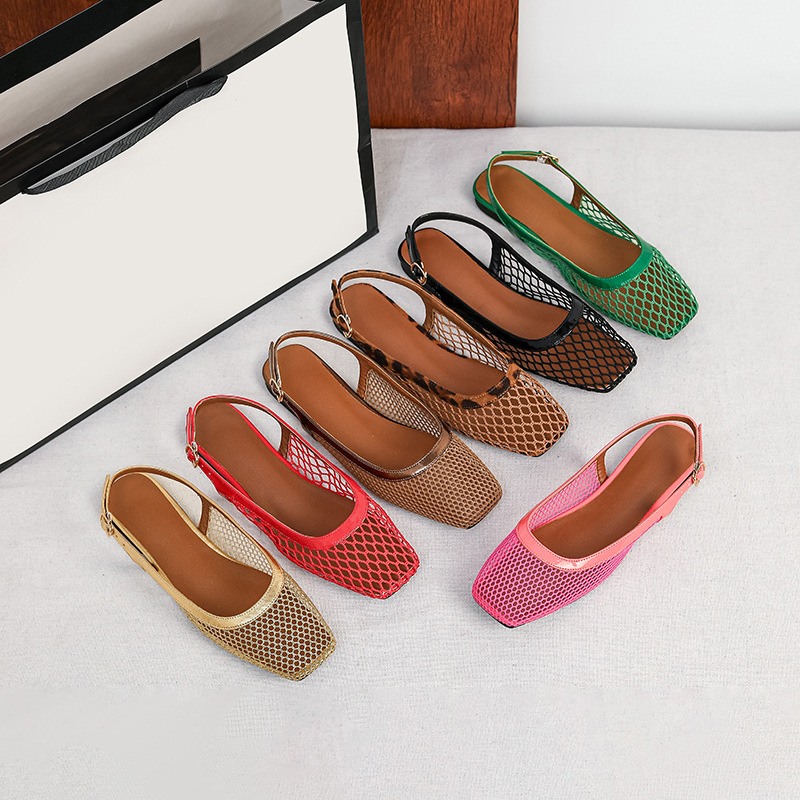 Women Bags Accessories - Mesh square head slippers bag head