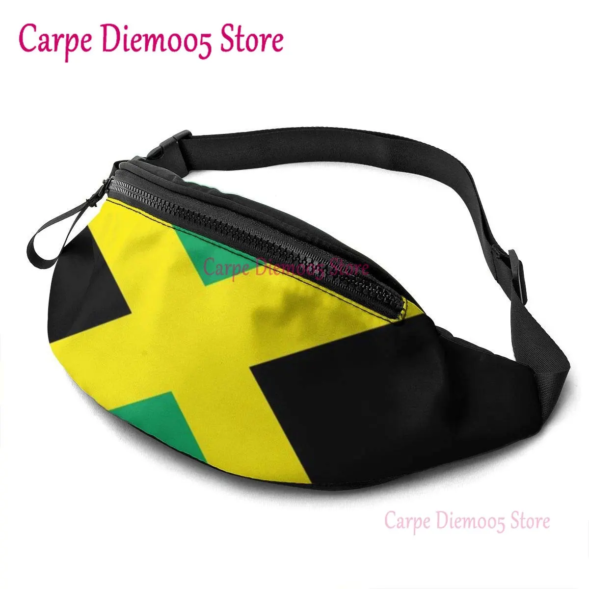 Women'S Bum Bags - Jamaica Flag Waist Bag with Headphone
