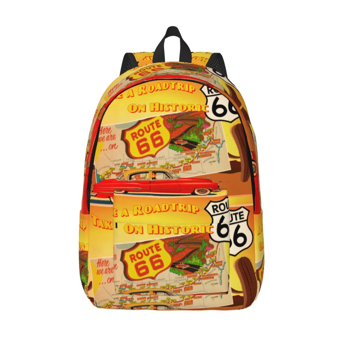 Women Bags Usa - Custom Vintage USA America Highway Route