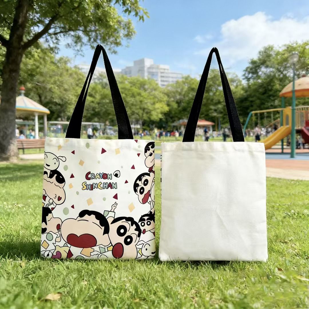 Women Bags College - 2026 New Crayon Shin-chan Canvas Tote