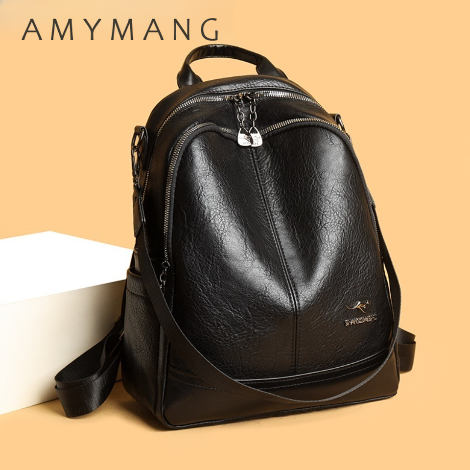 Women'S Bags Designer Brands - High Quality Solid Color Women's Backpack