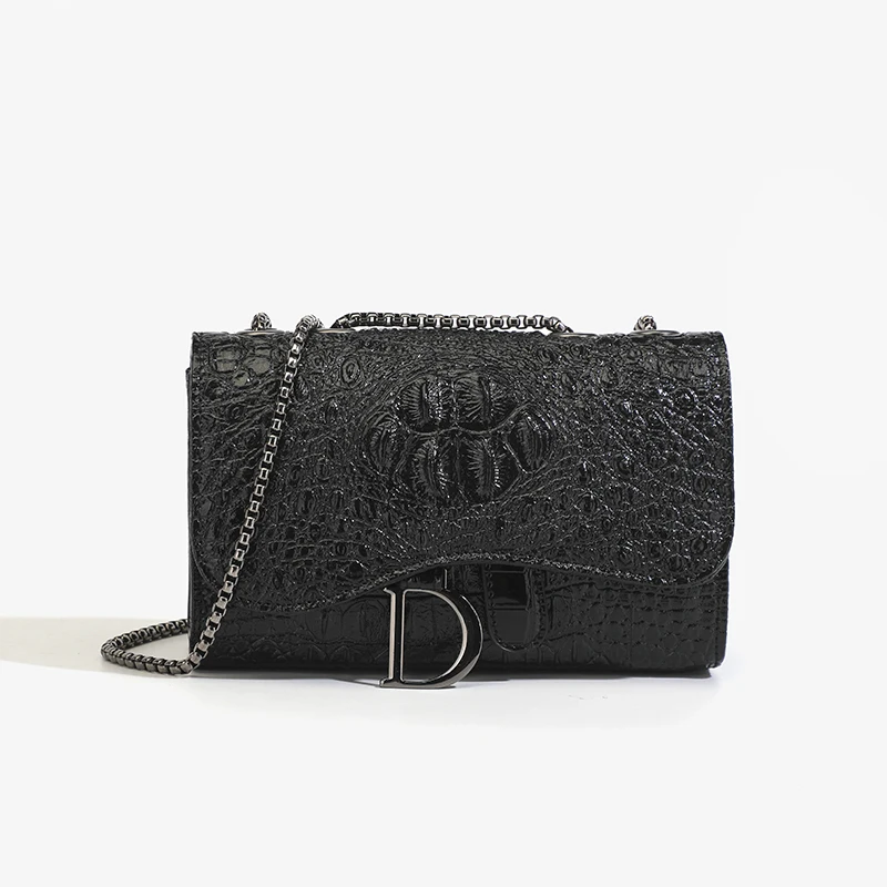 Women Bags Guess - Fashion Ladies Croc Pattern Sequined Chain