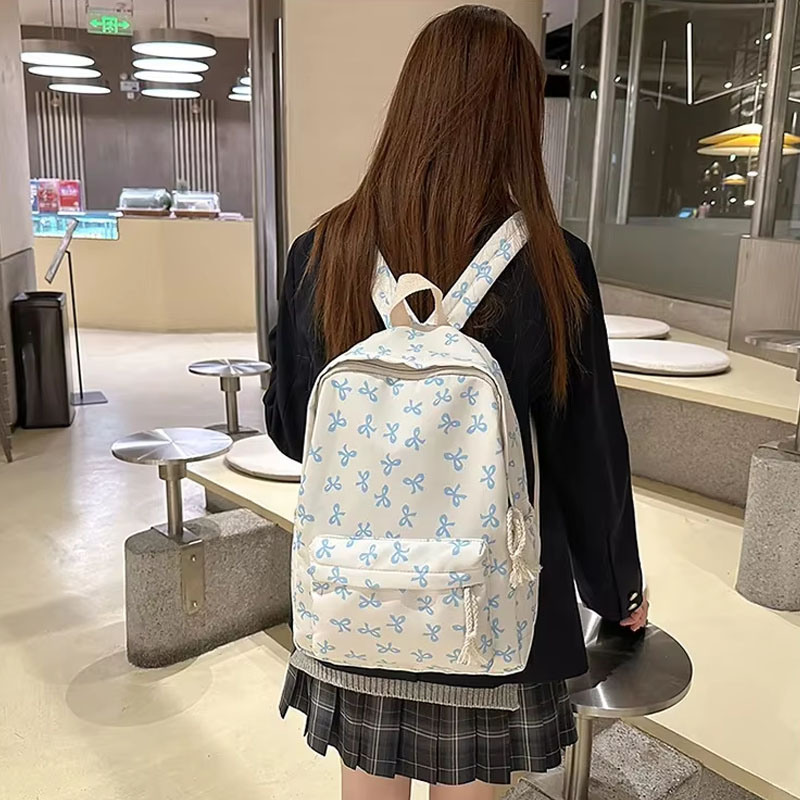 Women Floral Nylon Backpack 6  - Women Bags College ulasan dan harga