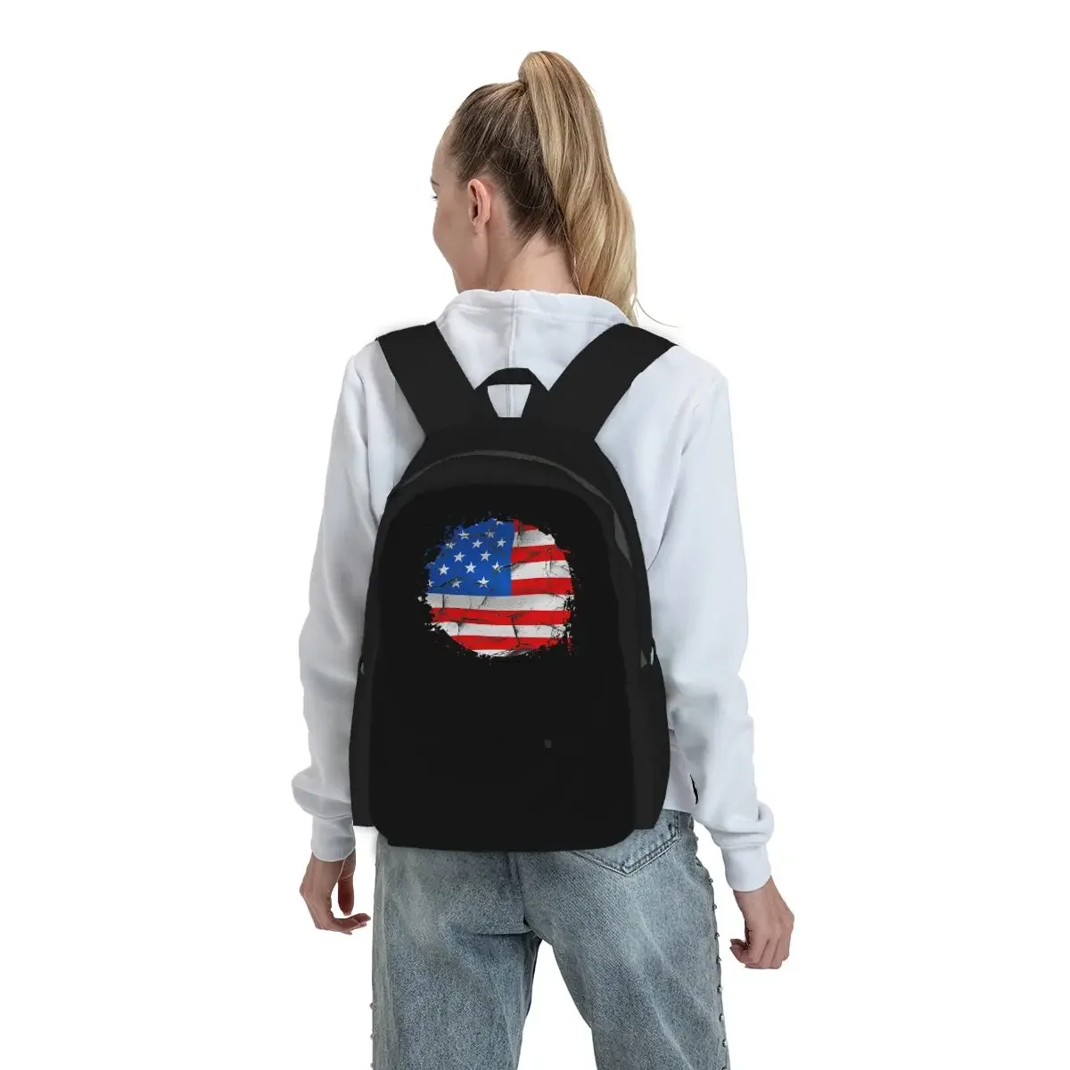 USA America American Flag Back - Women Bags Usa ulasan dan harga