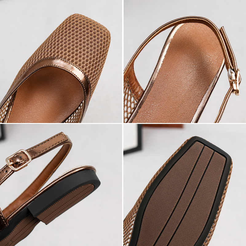 Mesh square head slippers bag  - Women Bags Accessories ulasan dan harga