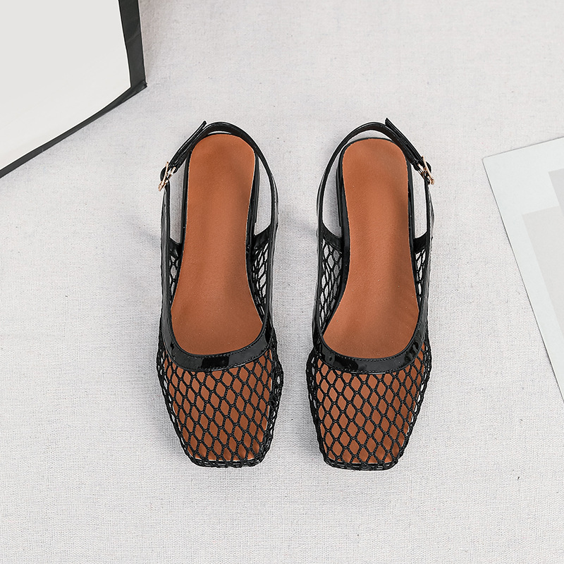 Mesh square head slippers bag  - Women Bags Accessories ulasan dan harga