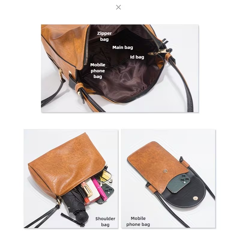 Women's Bag Set - 4-piece Set. - Phone Bag Crossbody ulasan dan harga