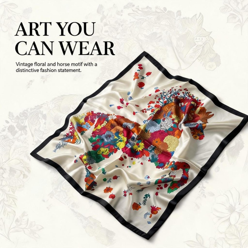Women 65X65CM 100% Silk Square - Women Bags For Office ulasan dan harga