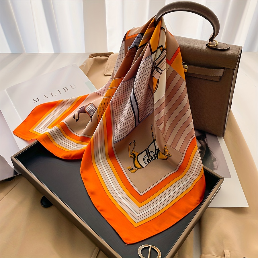 Luxury Horse Pattern Silk Squa - Women Bags For Office ulasan dan harga
