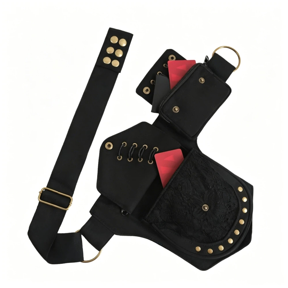 Adjustable Strap Punk Style Be - Women'S Bum Bags ulasan dan harga