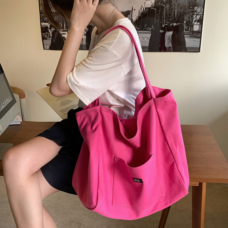 Canvas Bag High Quality Reusab - Women Bags White ulasan dan harga