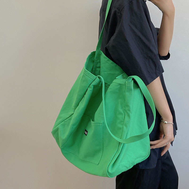 Canvas Bag High Quality Reusab - Women Bags White ulasan dan harga