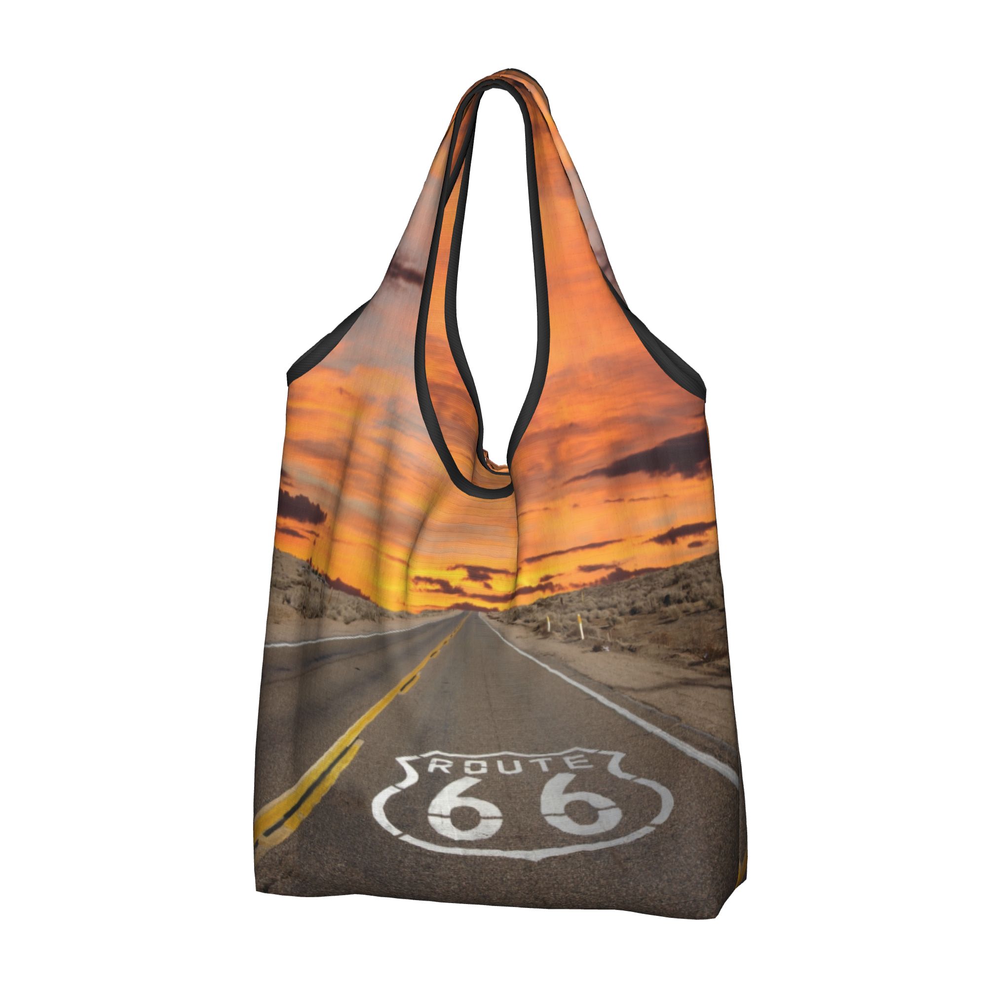 Route 66 Grocery Shopping Tote - Women Bags Usa ulasan dan harga