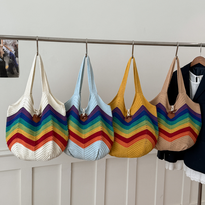 2026 Summer Travel Market rain - Crochet Market Bag ulasan dan harga