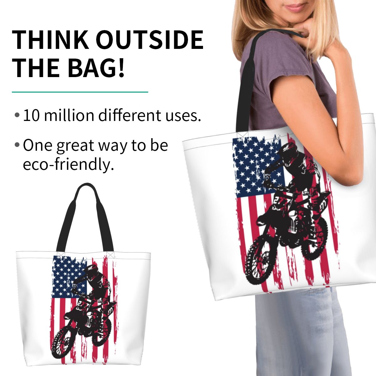 Dirt Bike Motocross USA Americ - Women Bags Usa ulasan dan harga