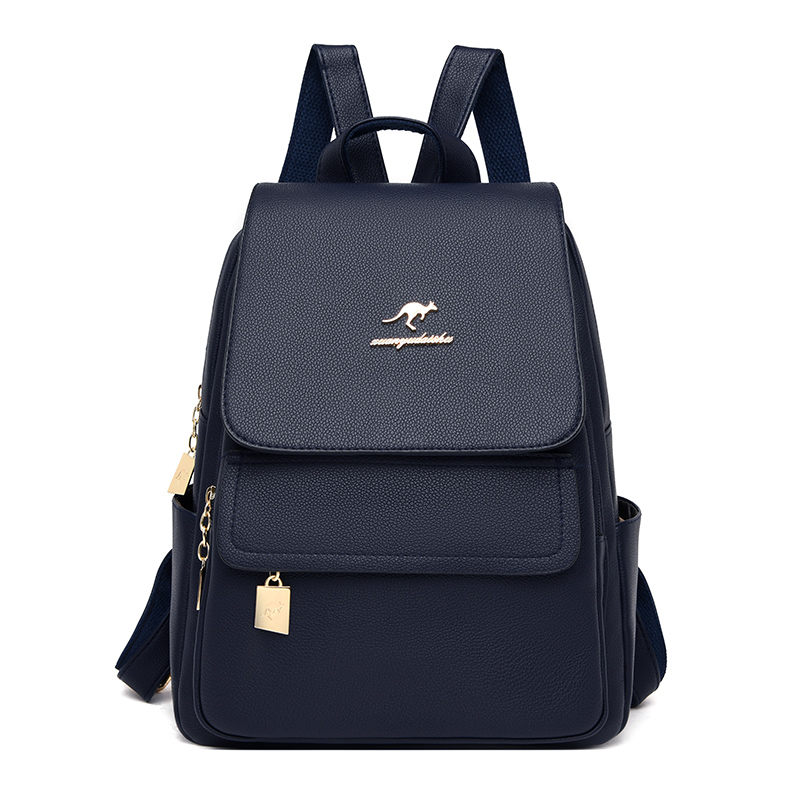 High Quality Leather Backpack  - Women Bags White ulasan dan harga
