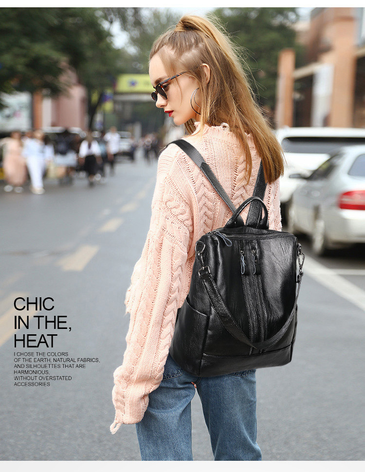 Women Soft Leather Backpack Sc - Women Bags For Office ulasan dan harga