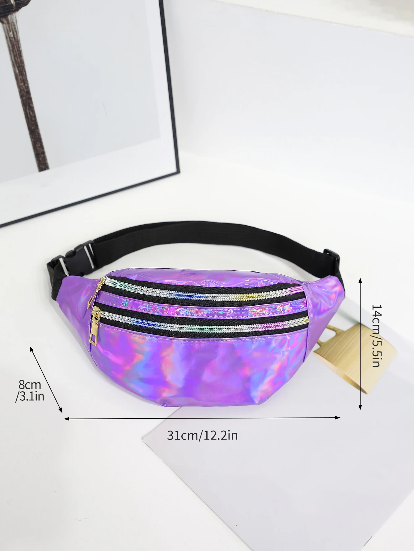 Laser Fanny Pack Belt Bag for  - Women'S Bum Bags ulasan dan harga