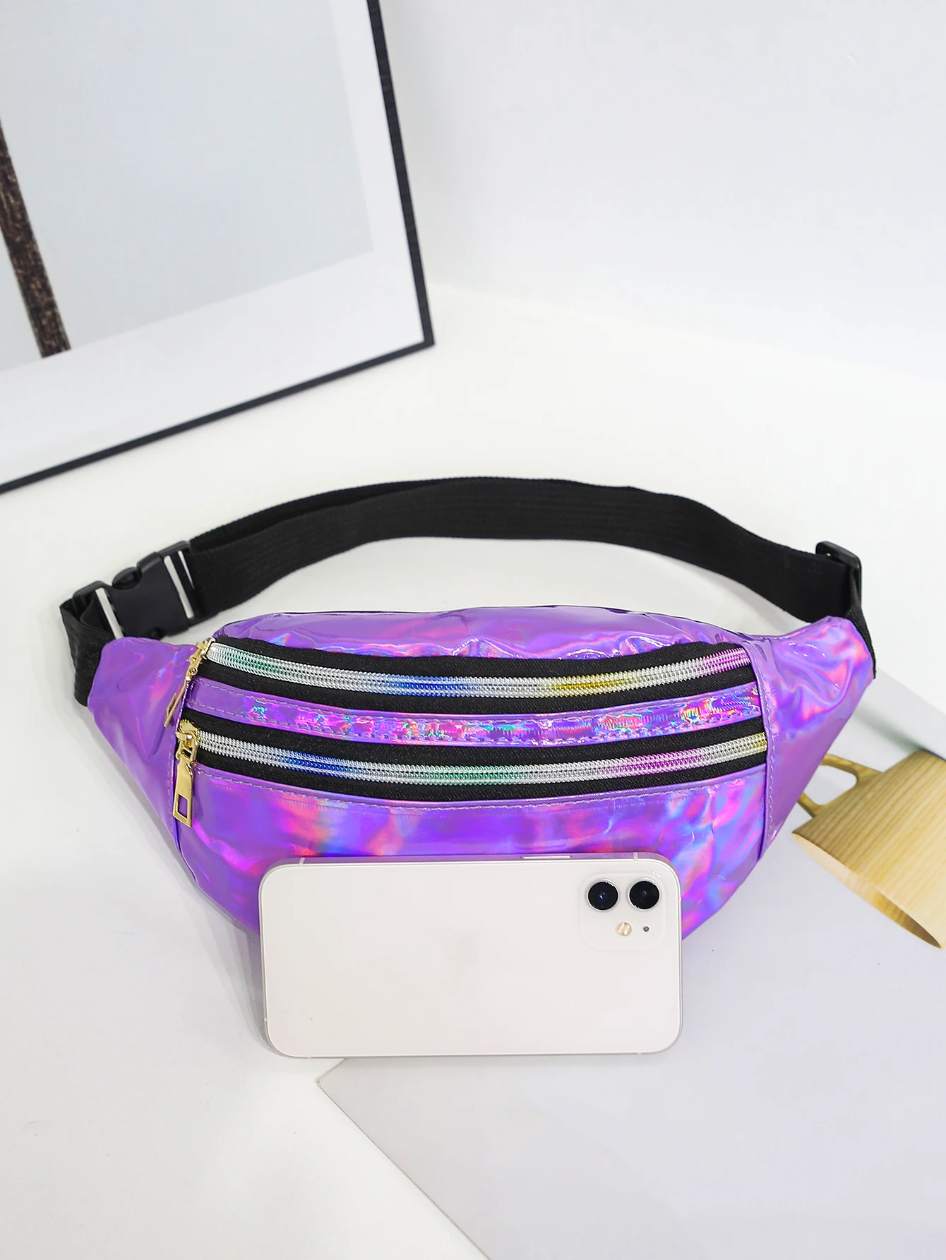 Laser Fanny Pack Belt Bag for  - Women'S Bum Bags ulasan dan harga
