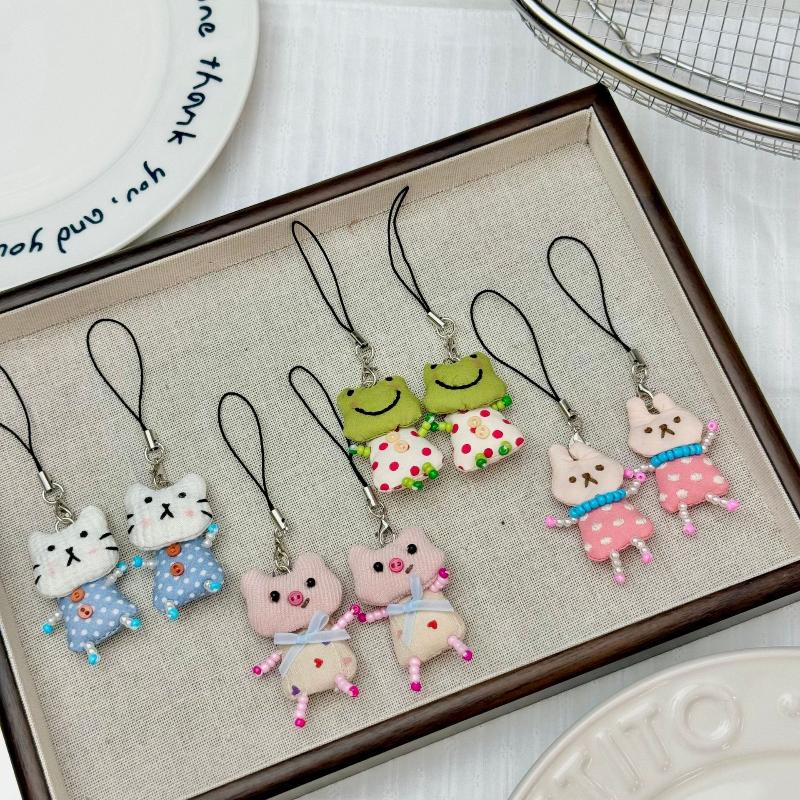 Cute Frog Pig Cat Pendant Keyc - Women'S Young Bags ulasan dan harga