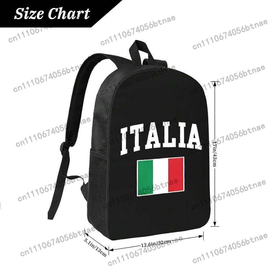 Italia Flag Backpack Waterproo - Women Bags Waterproof ulasan dan harga