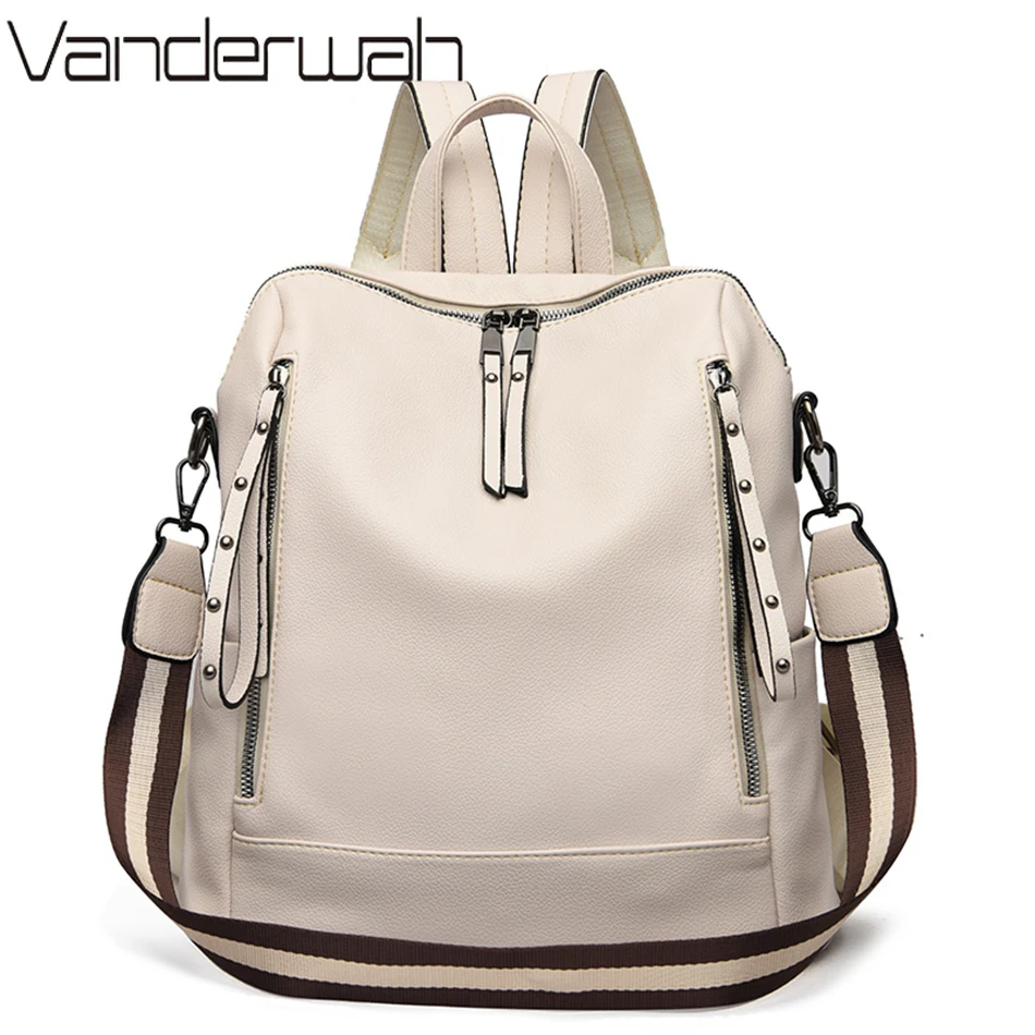 Brand Luxury Backpacks Soft Le - Women'S Young Bags ulasan dan harga