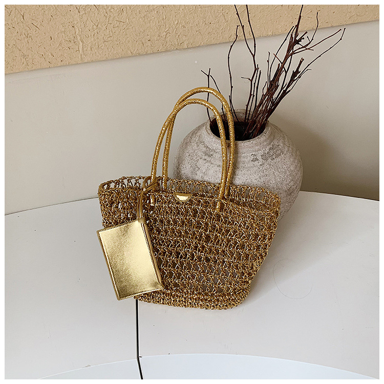 Handmade Bohemian Crochet Stra - Crochet Market Bag ulasan dan harga
