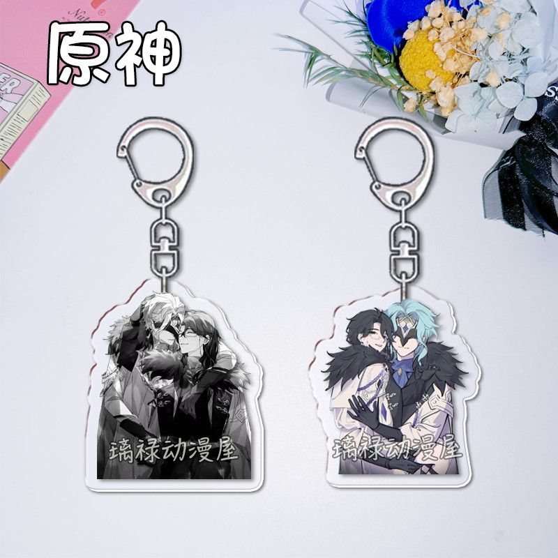 2pcs Genshin Impact  Keychains - Women Bags Accessories ulasan dan harga