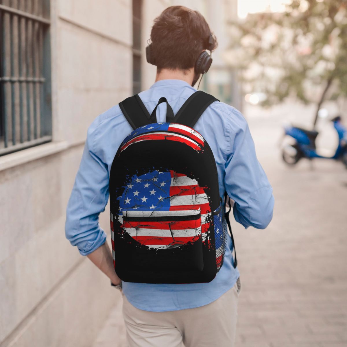 USA America American Flag Back - Women Bags Usa ulasan dan harga