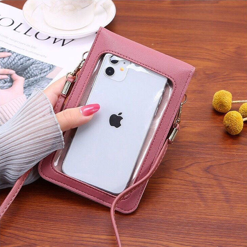 Cute Cartoon Pattern Touch-Scr - Phone Bag Crossbody ulasan dan harga