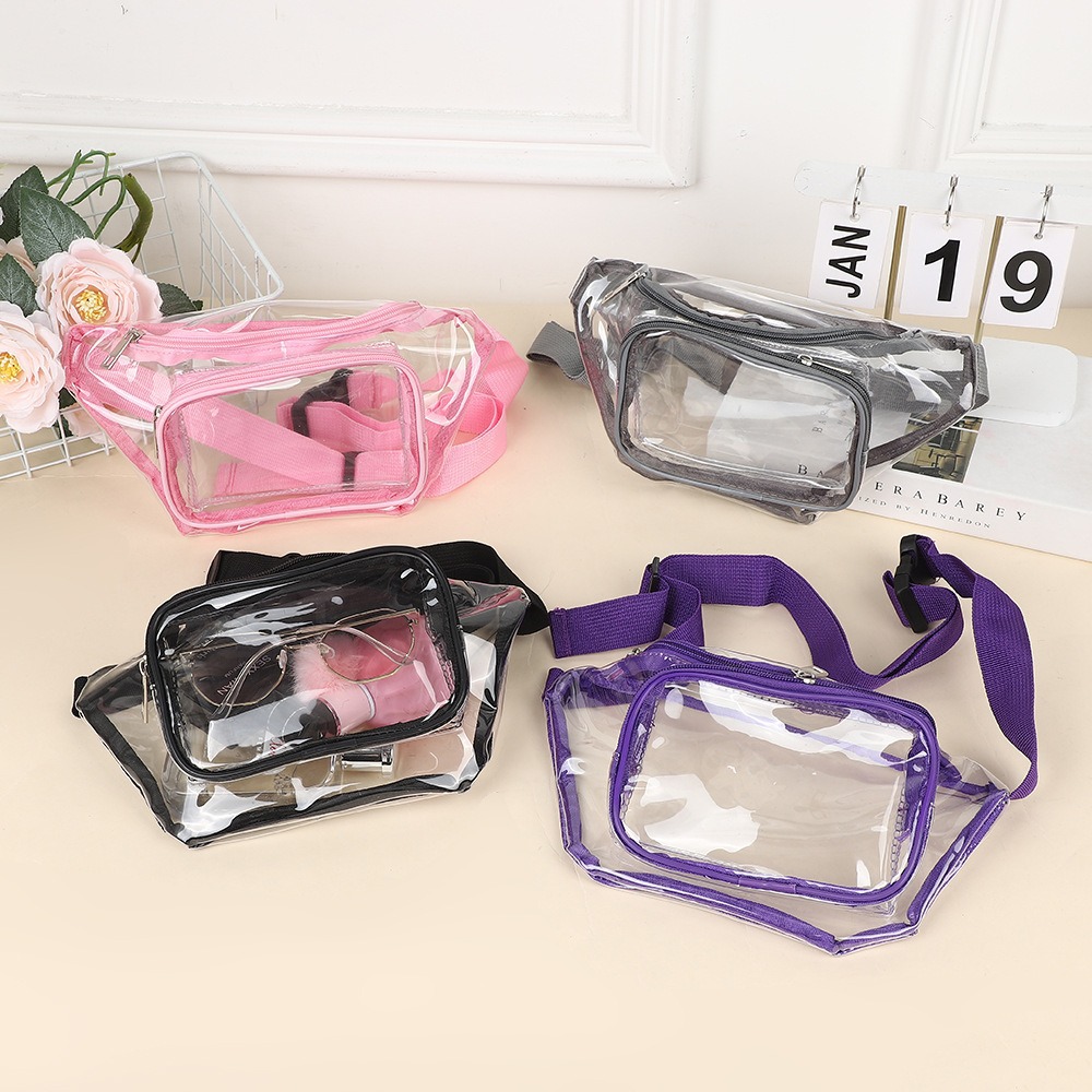 Clear Fanny Pack Transparent P - Women Bags Waterproof ulasan dan harga