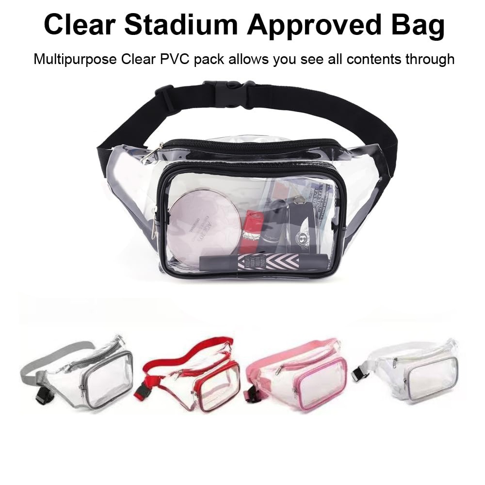 Clear Fanny Pack Transparent P - Women Bags Waterproof ulasan dan harga