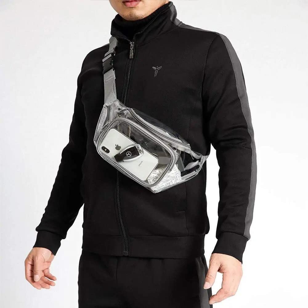 Clear Fanny Pack Transparent P - Women Bags Waterproof ulasan dan harga