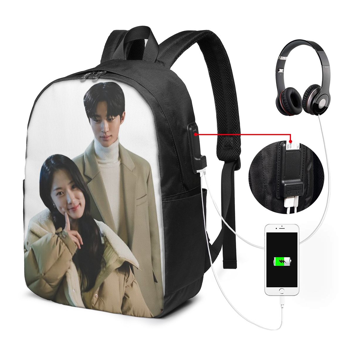 Lovely Runner Kdrama Fanart Ba - Women Bags College ulasan dan harga