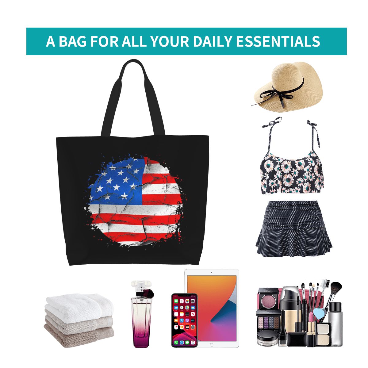 USA America American Flag Shop - Women Bags Usa ulasan dan harga